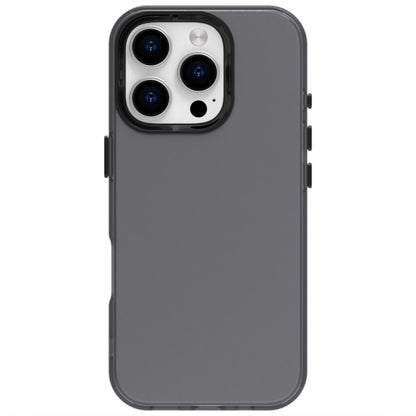 For iPhone 16 Pro Candy PC Hybrid TPU Shockproof Phone Case(Black) - iPhone 16 Pro Cases by buy2fix | Online Shopping UK | buy2fix