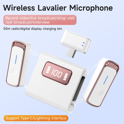 SX88 1 TX + 2 RX Smart Noise Reduction Lavalier Wireless Microphone, Specification:8 Pin(Silver) - Microphone by buy2fix | Online Shopping UK | buy2fix