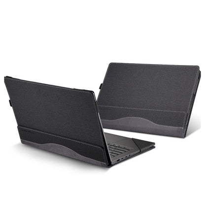 For Dell Latitude 7455 14 inch Leather Laptop Shockproof Protective Case(Black) - Screen & Keyboard Cover by buy2fix | Online Shopping UK | buy2fix