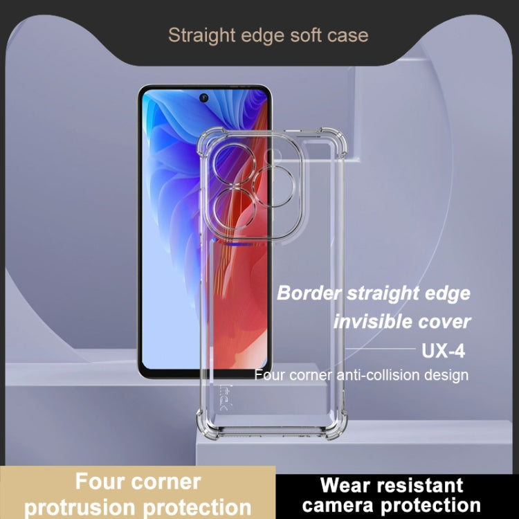 For Tecno Spark 20 / 20C IMAK UX-4 Series Four-corner Shockproof Phone Case(Transparent) - Tecno Cases by imak | Online Shopping UK | buy2fix