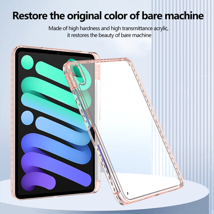 For iPad Air 11 2024 / 2022 10.9 Acrylic Hybrid TPU Tablet Case with Pen Slot(Pink) - iPad Air 11 2024 Cases by buy2fix | Online Shopping UK | buy2fix