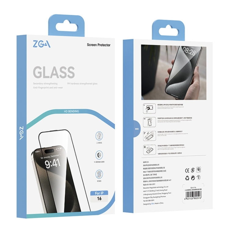 For iPhone 16 Plus ZGA 0.33mm 2.5D Anti-static HD Tempered Glass Film - iPhone 16 Plus Tempered Glass by ZGA | Online Shopping UK | buy2fix