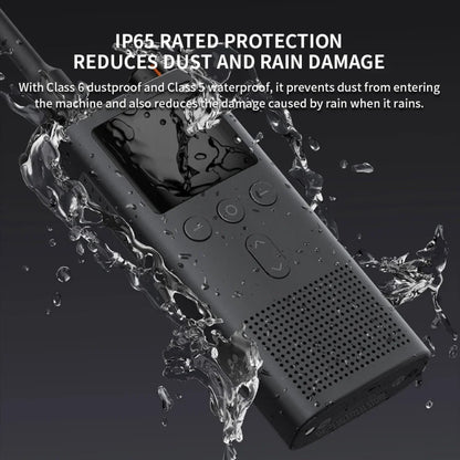 Original Xiaomi IP65 Waterproof UV Dual Band Walkie Talkie 3(Black) - Handheld Walkie Talkie by Xiaomi | Online Shopping UK | buy2fix