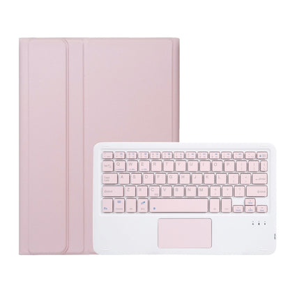 For Huawei MatePad SE 11 2024 AH21-A Ultra-thin Detachable Bluetooth Keyboard Leather Tablet Case with Touchpad(Pink White) - Others Keyboard by buy2fix | Online Shopping UK | buy2fix