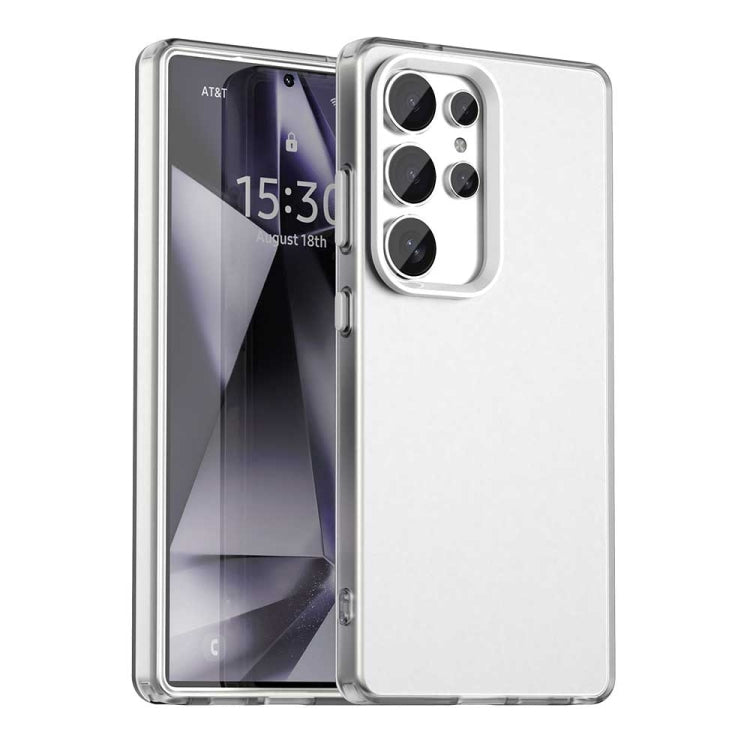 For Samsung Galaxy S25 Ultra 5G Candy PC Hybrid TPU Shockproof Phone Case(White) - Galaxy S25 Ultra 5G Cases by buy2fix | Online Shopping UK | buy2fix