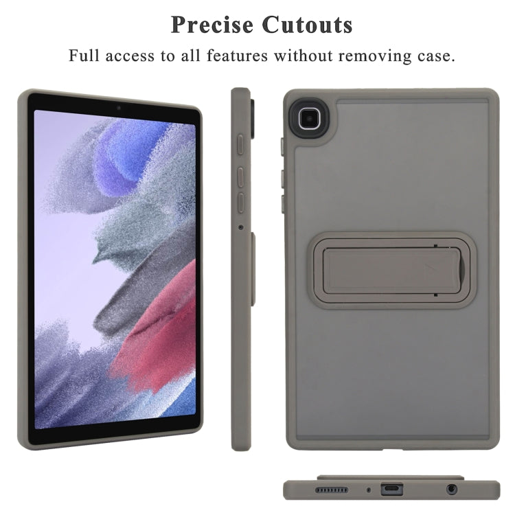 For Samsung Galaxy Tab A9+ Skin Feel Holder PC Hybrid TPU Tablet Case(Grey) - Galaxy Tab A9+ by buy2fix | Online Shopping UK | buy2fix