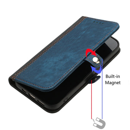 For Samsung Galaxy S25 Ultra 5G Side Buckle Double Fold Hand Strap Leather Phone Case(Royal Blue) - Galaxy S25 Ultra 5G Cases by buy2fix | Online Shopping UK | buy2fix