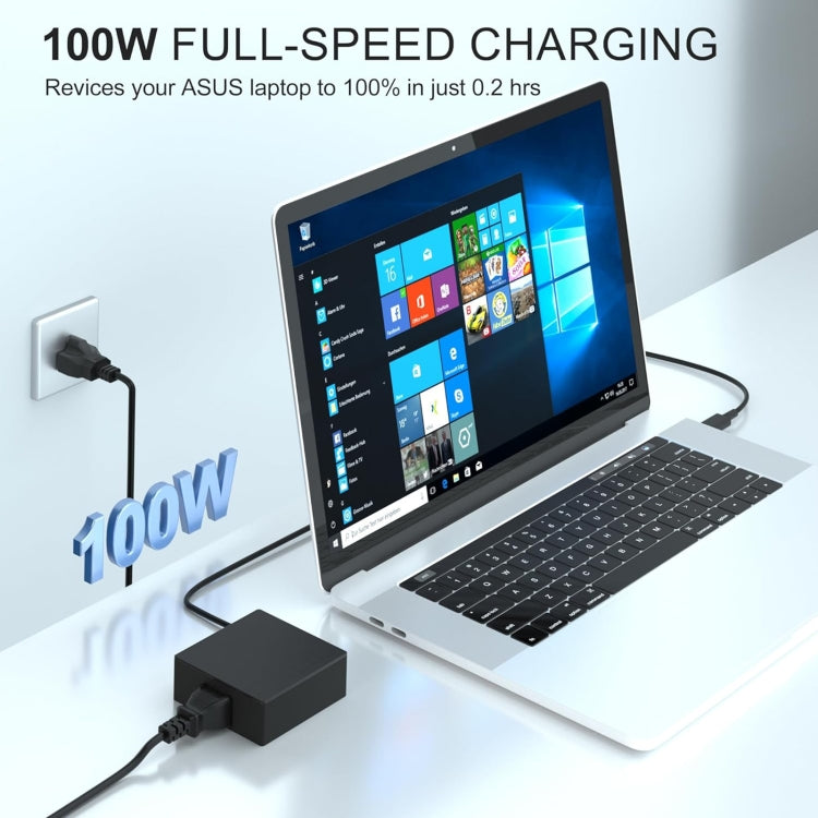 100W 20V 5A USB Type-C Plug Laptop Notebook Power Adapter For ASUS, Plug:EU Plug - For Asus by buy2fix | Online Shopping UK | buy2fix