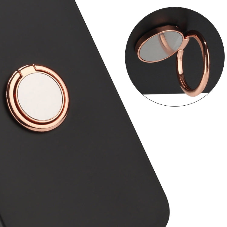 For Samsung Galaxy S25 Ultra 5G Matte Ring Holder TPU Phone Case(Rose Gold) - Galaxy S25 Ultra 5G Cases by buy2fix | Online Shopping UK | buy2fix