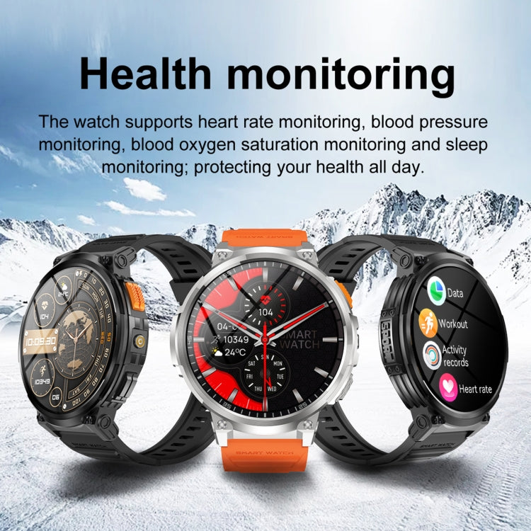 LEMFO K66 1.85 inch Bluetooth Call Smart Watch, Support Heart Rate / Blood Oxygen(Black) - Smart Watches by LEMFO | Online Shopping UK | buy2fix