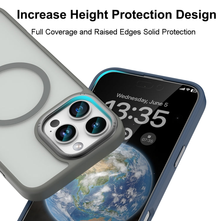 For iPhone 16 Pro Mutural Skin Feel Series Frosted MagSafe Magnetic Phone Case(Black) - iPhone 16 Pro Cases by Mutural | Online Shopping UK | buy2fix