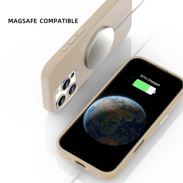 For iPhone 16 Pro Max Mutural Karen Series Liquid Silicone MagSafe Magnetic Phone Case(Desert Gold) - iPhone 16 Pro Max Cases by Mutural | Online Shopping UK | buy2fix