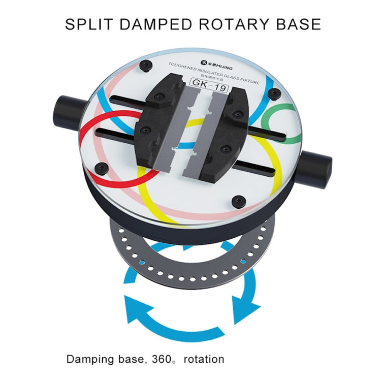 Mijing GK19 Orbicular Universal Toughened Insulated Glass Motherboard Repair Fixture - Repair Fixture by MIJING | Online Shopping UK | buy2fix