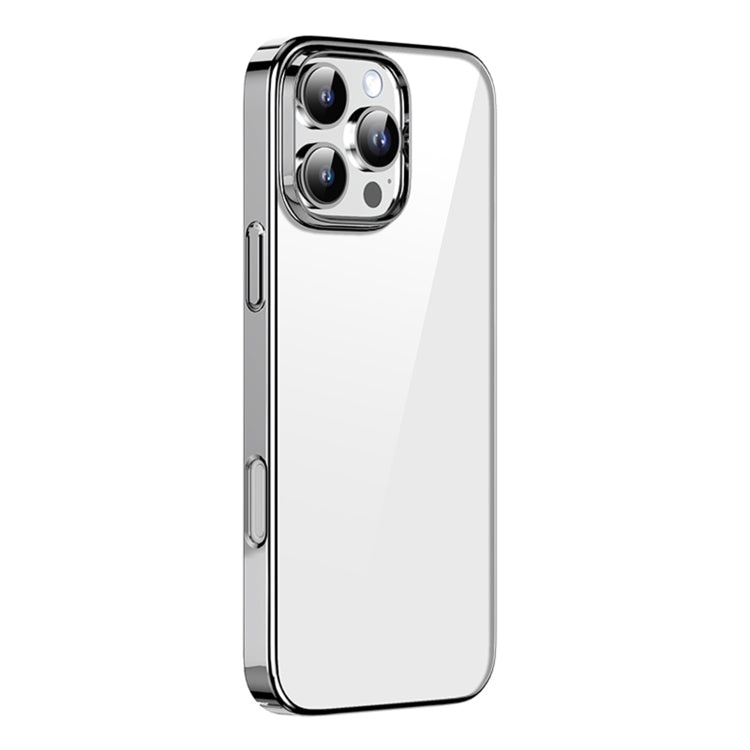 For iPhone 16 Pro Max Mutural Jiantou Series Electroplating Hybrid PC Phone Case(Grey) - iPhone 16 Pro Max Cases by Mutural | Online Shopping UK | buy2fix