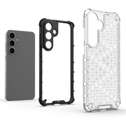 For Samsung Galaxy S25+ 5G Honeycomb Shockproof Phone Case(Black) - Galaxy S25+ 5G Cases by buy2fix | Online Shopping UK | buy2fix