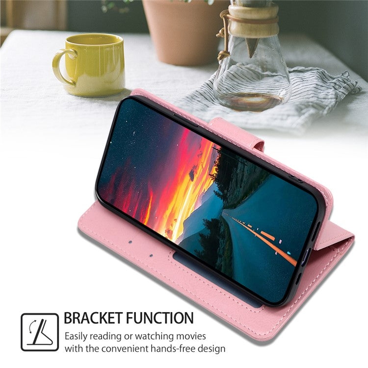 For iPhone 16 Pro Crystal Texture Leather Phone Case(Pink) - iPhone 16 Pro Cases by buy2fix | Online Shopping UK | buy2fix