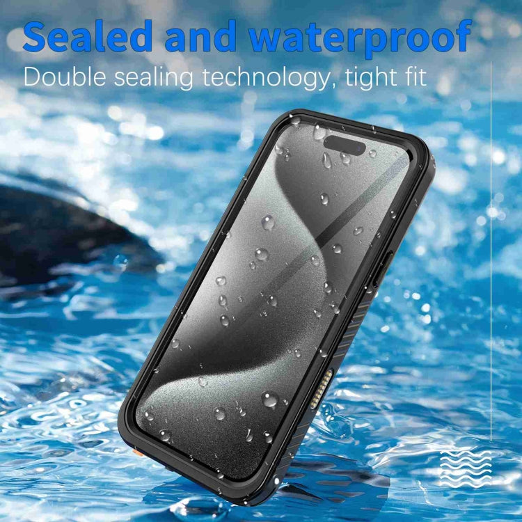 For iPhone 16 Pro RedPepper IP68 Waterproof Triple-proof Phone Case(Black) - iPhone 16 Pro Cases by RedPepper | Online Shopping UK | buy2fix