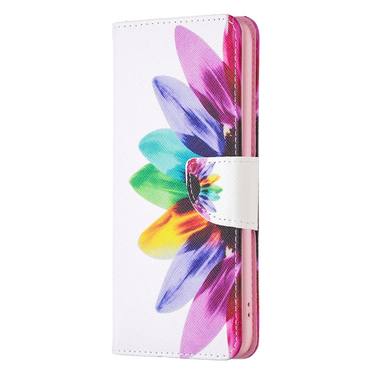 For Samsung Galaxy S25 Ultra 5G Colored Drawing Pattern Leather Phone Case(Sun Flower) - Galaxy S25 Ultra 5G Cases by buy2fix | Online Shopping UK | buy2fix