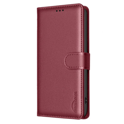 For Samsung Galaxy S25 Ultra 5G Litchi Texture RFID Anti-theft Leather Phone Case(Red) - Galaxy S25 Ultra 5G Cases by buy2fix | Online Shopping UK | buy2fix