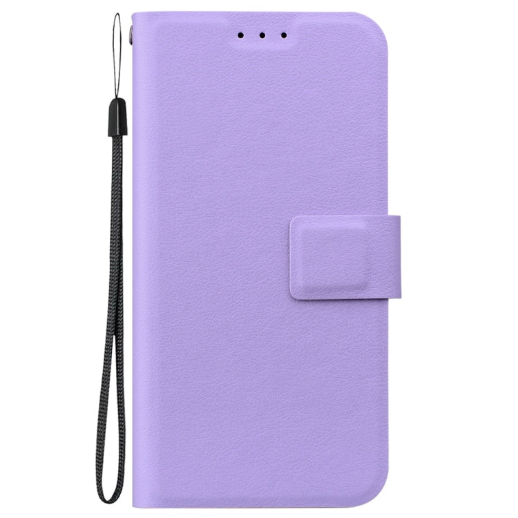 For Samsung Galaxy S25+ 5G Ultra-thin Voltage Magnetic Buckle Leather Phone Case(Purple) - Galaxy S25+ 5G Cases by buy2fix | Online Shopping UK | buy2fix