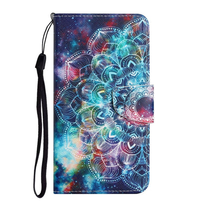 For Samsung Galaxy S25 Ultra 5G Colored Drawing Pattern Leather Phone Case(Star Mandala) - Galaxy S25 Ultra 5G Cases by buy2fix | Online Shopping UK | buy2fix