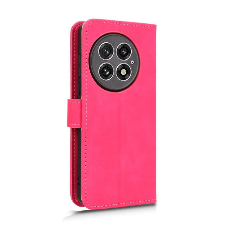 For OnePlus 13 Skin Feel Magnetic Flip Leather Phone Case(Rose Red) - OnePlus Cases by buy2fix | Online Shopping UK | buy2fix