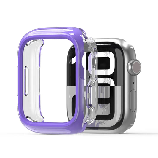 For Apple Watch Series 7 / 8 / 9 45mm DUX DUCIS Camo Series TPU Hybrid PC Watch Protective Case(Purple) - Watch Cases by DUX DUCIS | Online Shopping UK | buy2fix