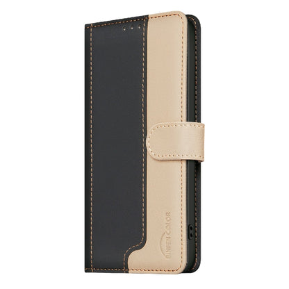 For OnePlus 13 Color Matching RFID Anti-theft Leather Phone Case(Black) - OnePlus Cases by buy2fix | Online Shopping UK | buy2fix