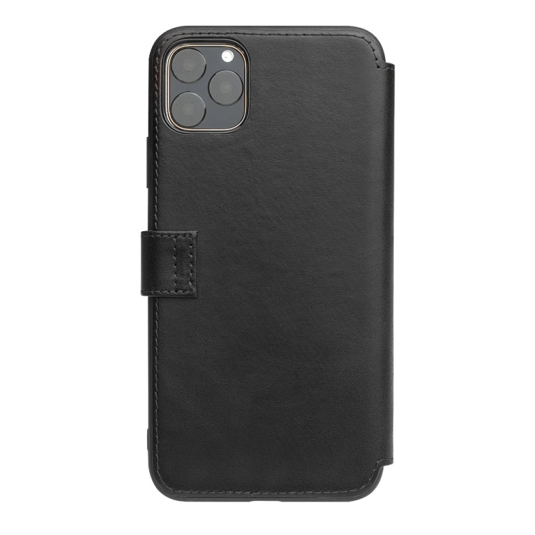 For iPhone 11 Pro Max QIALINO Business Magnetic Buckle Horizontal Flip Leather Case with Card Slots(Black) - iPhone 11 Pro Max Cases by QIALINO | Online Shopping UK | buy2fix