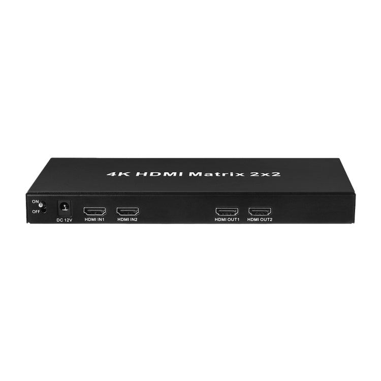 Measy MT4322 4K 30Hz 2 In 2 Out HDMI Matrix Switch Support Seamless Switching, AU Plug(Black) - Switch by Measy | Online Shopping UK | buy2fix