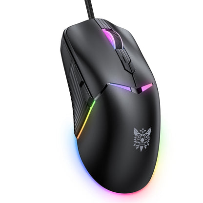 ONIKUMA CW929 RGB 6400DPI Wired Mouse(Black) - Wired Mice by ONIKUMA | Online Shopping UK | buy2fix