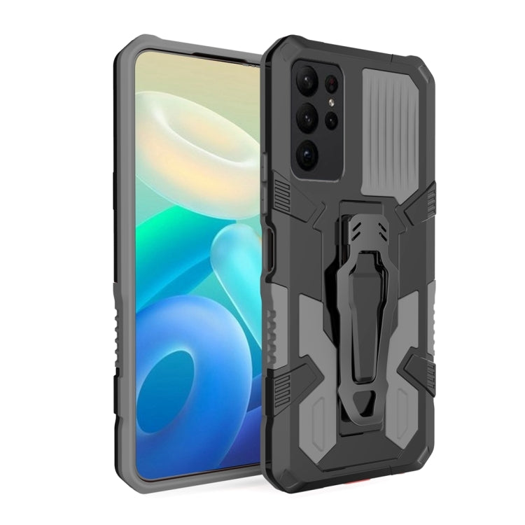 For Samsung Galaxy S25 Ultra 5G Armor Warrior Shockproof PC + TPU Phone Case(Grey) - Galaxy S25 Ultra 5G Cases by buy2fix | Online Shopping UK | buy2fix