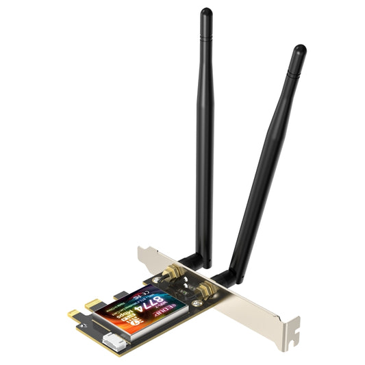 EDUP EP-BE9715 8774Mbps WiFi 7 Bluetooth 5.4 Tri-Band PCI-E WiFi Adapter Wireless Network Card(Black) - USB Network Adapter by EDUP | Online Shopping UK | buy2fix