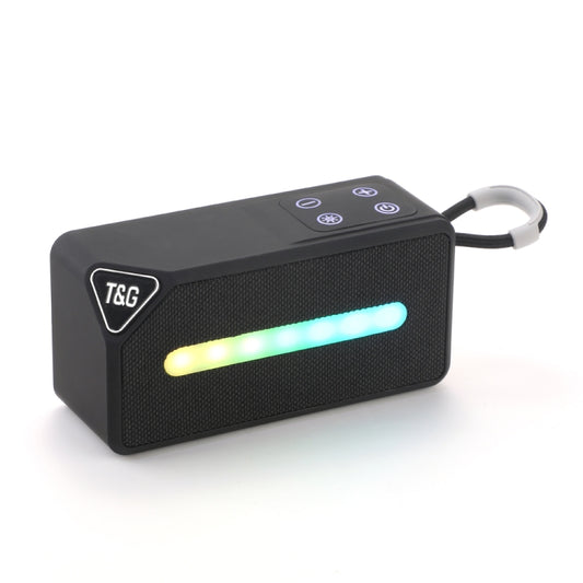 T&G TG685 Mini Portable Outdoor Wireless Bluetooth Speaker with LED Atmosphere Light(Black) - Desktop Speaker by T&G | Online Shopping UK | buy2fix