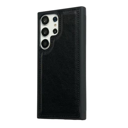 For Samsung Galaxy S25 Ultra 5G Cowhide Texture Back Cover Phone Case(Black) - Galaxy S25 Ultra 5G Cases by buy2fix | Online Shopping UK | buy2fix