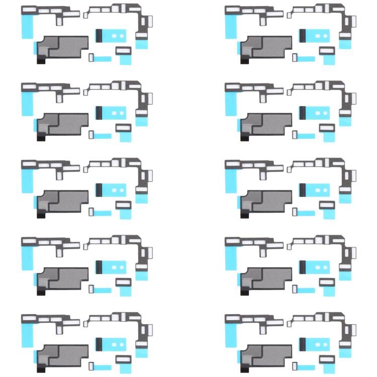 For iPhone 16 10sets Mainboard Heat Sink Sticker + FPC Sponge Foam Pads -  by buy2fix | Online Shopping UK | buy2fix