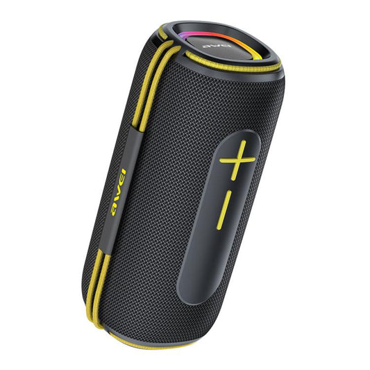 awei KA5 Portable Outdoor Colorful RGB Light Bluetooth Speaker(Black Yellow) - Desktop Speaker by awei | Online Shopping UK | buy2fix