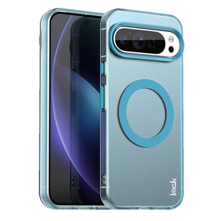 For Google Pixel 9 Pro XL IMAK Candy Series Shockproof MagSafe Phone Case(Blue) - Google Cases by imak | Online Shopping UK | buy2fix