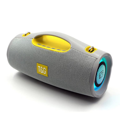 T&G TG437 20W Portable TWS Subwoofer Bluetooth Speaker(Grey) - Desktop Speaker by T&G | Online Shopping UK | buy2fix