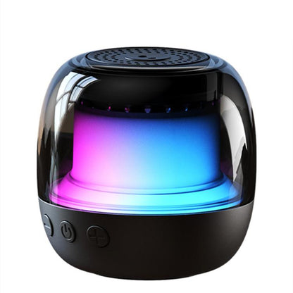 M88 Portable Gyro RGB Atmosphere Light Bluetooth Speaker Subwoofer(Black) - Desktop Speaker by buy2fix | Online Shopping UK | buy2fix