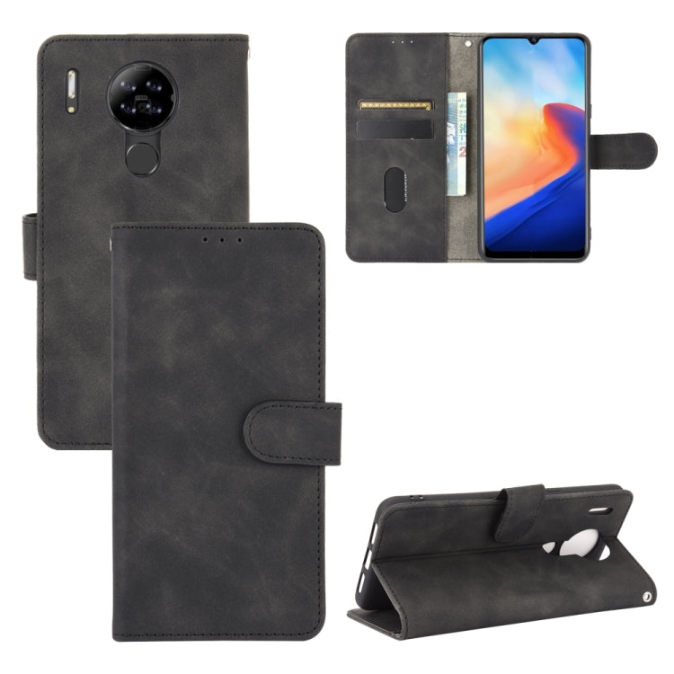 For Blackview A80 Solid Color Skin Feel Magnetic Buckle Horizontal Flip Calf Texture PU Leather Case with Holder & Card Slots & Wallet(Black) - More Brand by buy2fix | Online Shopping UK | buy2fix