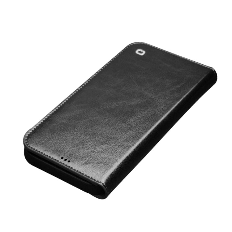For iPhone 12 mini QIALINO Horizontal Flip Leather Case with Holder & Card Slots & Wallet (Black) - iPhone 12 mini Cases by QIALINO | Online Shopping UK | buy2fix