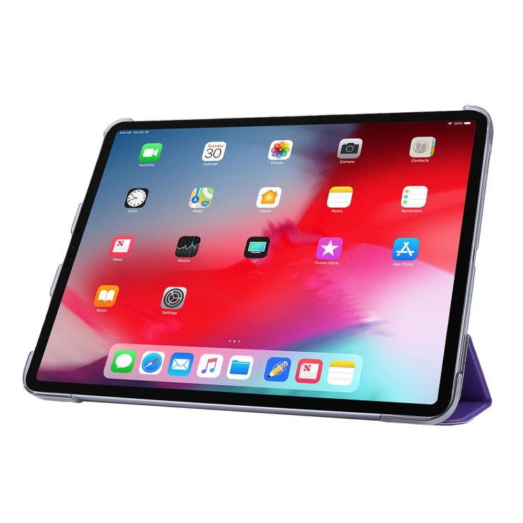 Silk Texture Flip Magnetic PU Leather Smart Case with Three-folding Holder For iPad Air 11 2024 / Air 2022 / 2020 10.9(Purple) - iPad Air (2022) / (2020) 10.9 Cases by buy2fix | Online Shopping UK | buy2fix