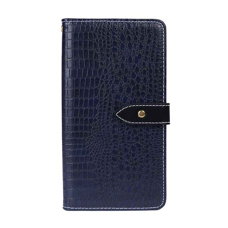 For Asus Zenfone 7 Pro ZS671KS idewei Crocodile Texture Horizontal Flip Leather Case with Holder & Card Slots & Wallet(Dark Blue) - ASUS Cases by idewei | Online Shopping UK | buy2fix