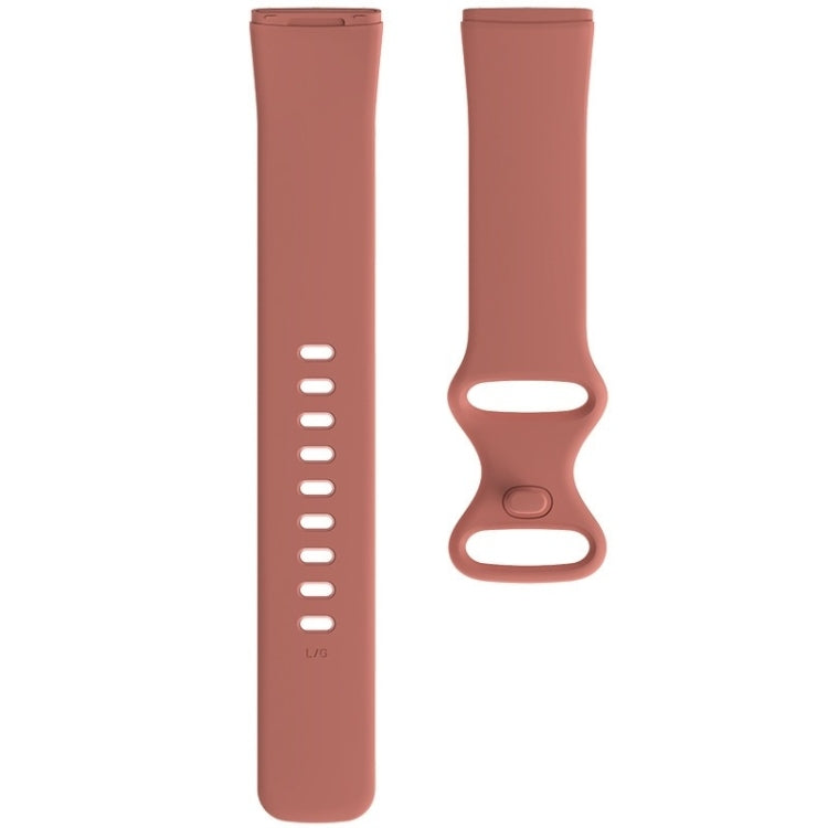 For Fitbit Versa 3 / Sense Silicone Watch Band, Size: S(Pink) - Watch Bands by buy2fix | Online Shopping UK | buy2fix