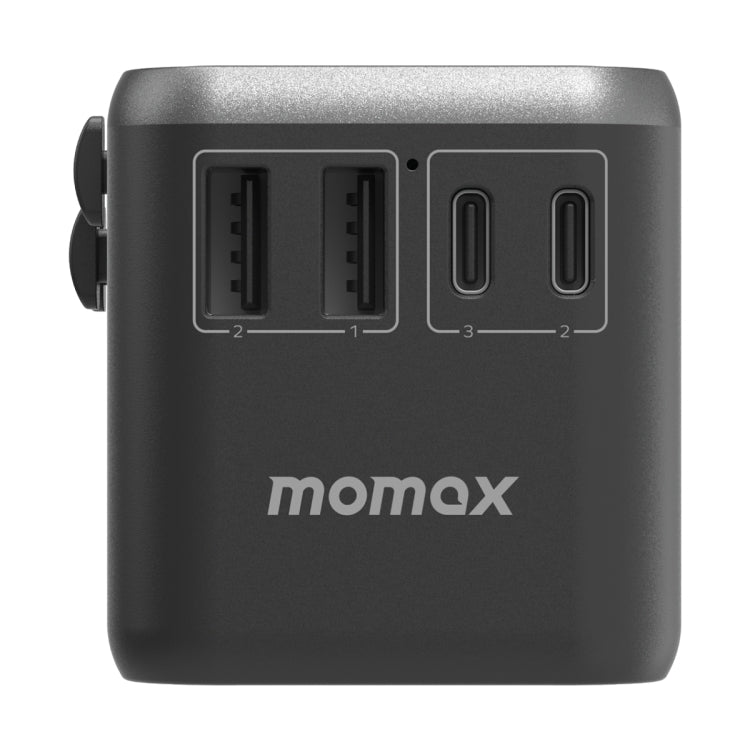 MOMAX 1-World UA8 PD 70W Fast Charger Power Adapter(Black) - USB Charger by MOMAX | Online Shopping UK | buy2fix