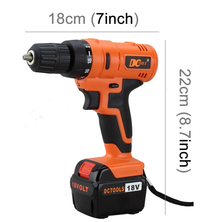 D017-18V Stepless Speed Changing Rechargeable Electric Drill Set with LED light, AC 220V, EU Plug, Random Color Delivery - Drill & Drill Bits by buy2fix | Online Shopping UK | buy2fix