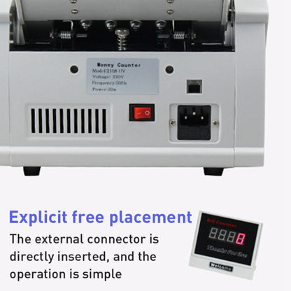 2108UV/IR 220V Multi-Currency Currency Counter, Specification: UK Plug - Currency Counter by buy2fix | Online Shopping UK | buy2fix