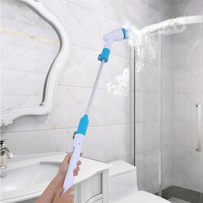 Multi-function Tub and Tile Scrubber Cordless Power Spin Scrubber Power Cleaning Brush Set for Bathroom Floor Wall, UK Plug - Cleaning Tools by buy2fix | Online Shopping UK | buy2fix