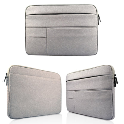 Universal Multiple Pockets Wearable Oxford Cloth Soft Portable Leisurely Laptop Tablet Bag, For 15.6 inch and Below Macbook, Samsung, Lenovo, Sony, DELL Alienware, CHUWI, ASUS, HP (Grey) - 15.6 - 17 inch by buy2fix | Online Shopping UK | buy2fix